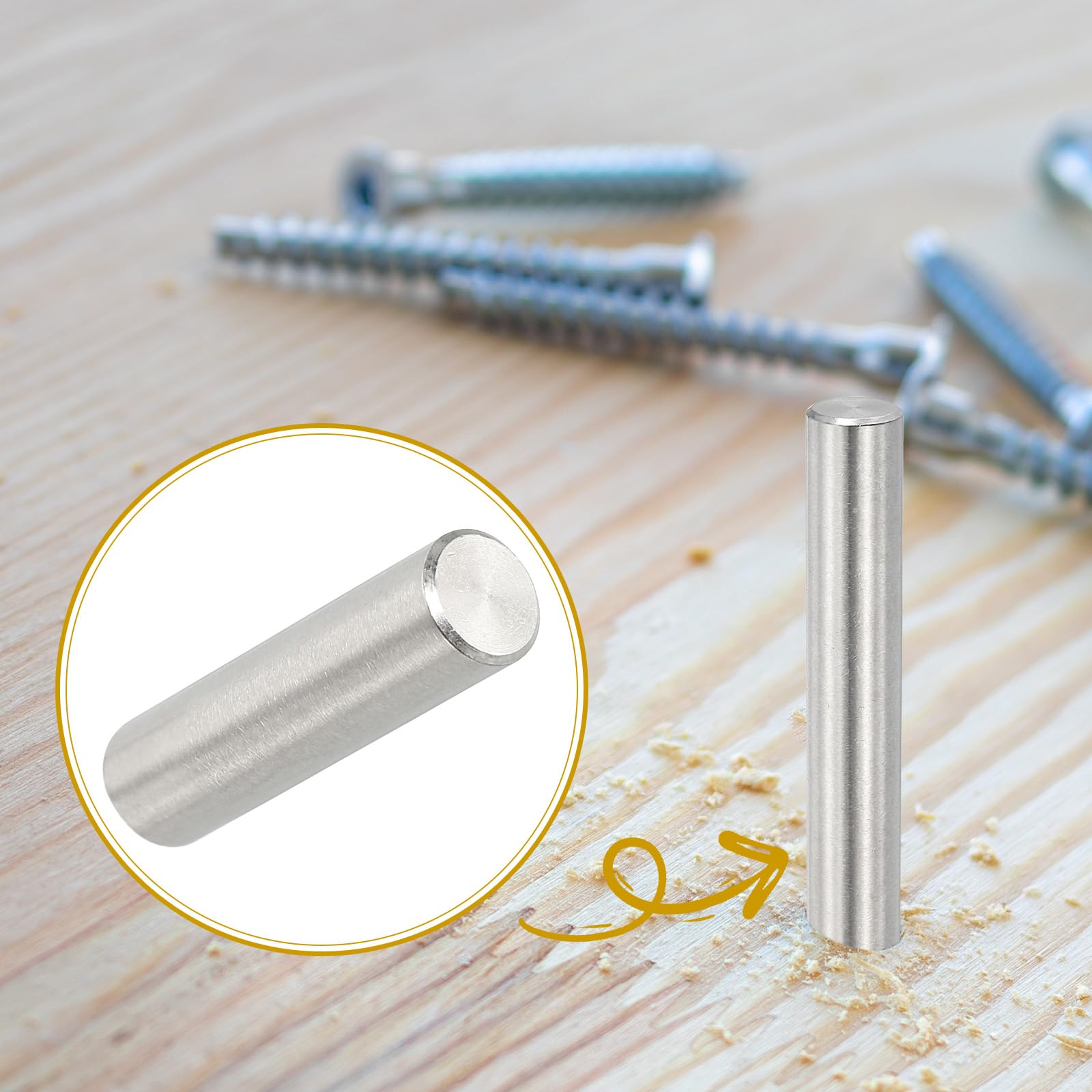 PATIKIL 10mm x 40mm Dowel Pin Stainless Steel - Image 4