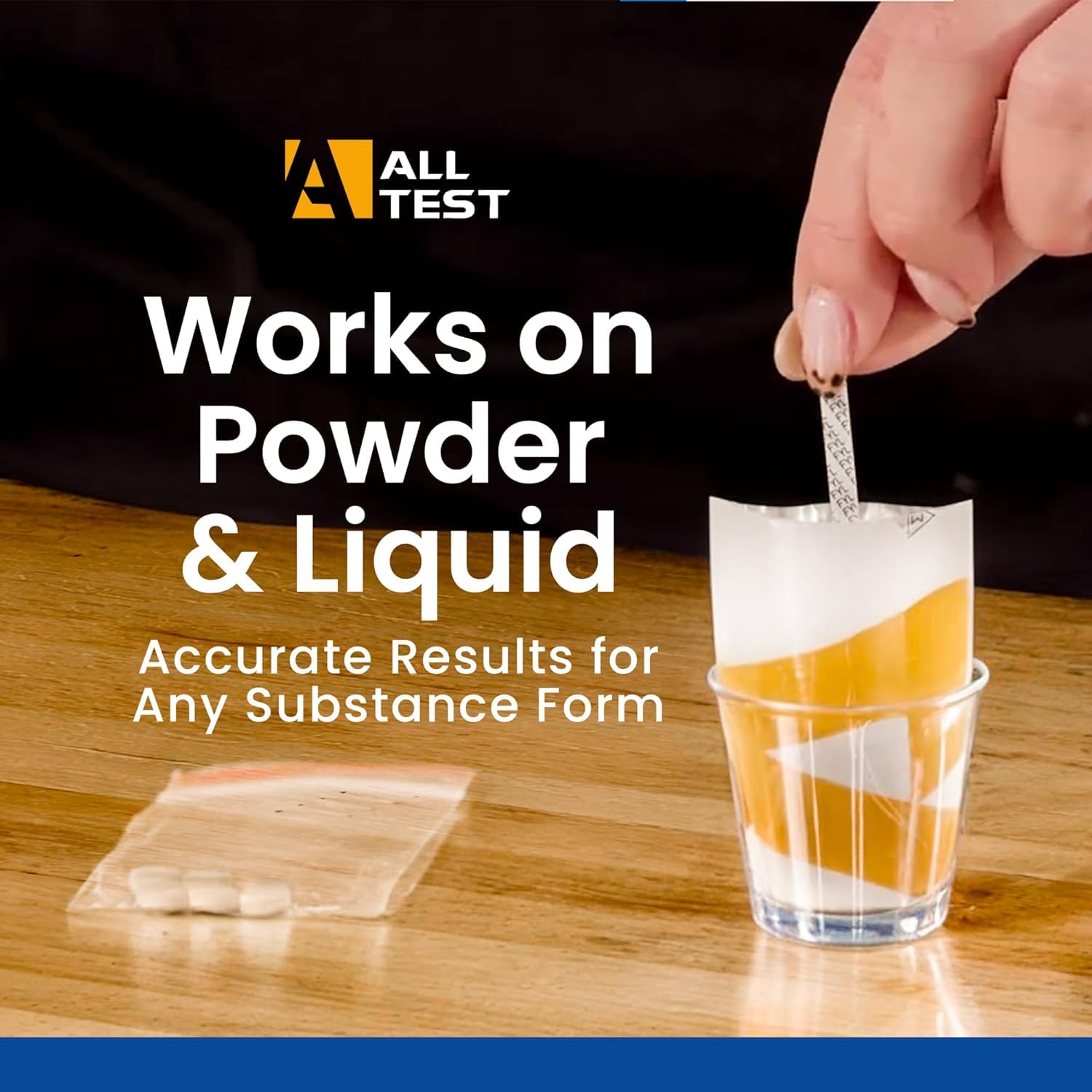 Fentanyl Test Kit – Fentanyl Test Strips for Powder and Liquid, Easy to Use Rapid Fent Test Strips for Safety, Reliable Fentanyl Drug Test Strip for Accurate Results, Fentanyl Testing Strips -100 Pack
