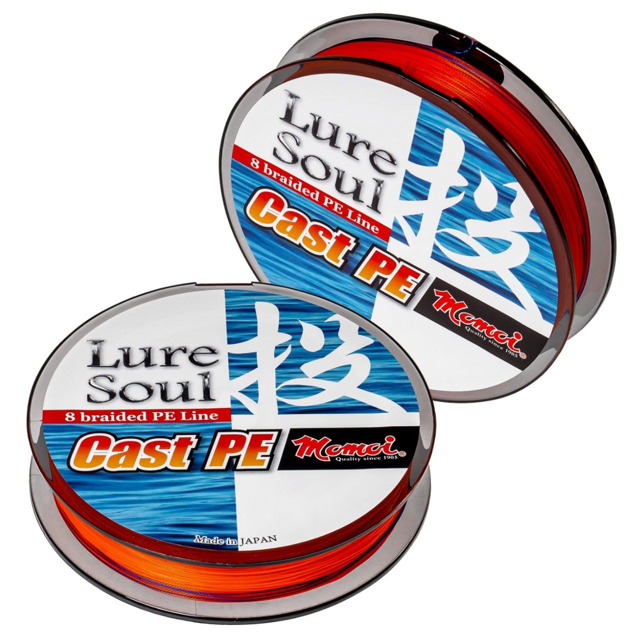 Momoi Lure Soul PE #1.2 | 8,2 kg | 150 m | Orange | Geflochtene Angelschnur