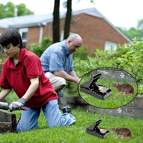 Miniatura 6 de Reusable Mouse Traps  Powerful Snap Traps with Precise Trigger for Quick, Clean Mouse Catching  Indoor & Outdoor Rodent Control for Home, Garage,