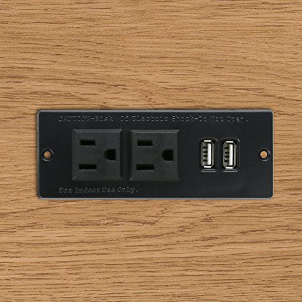 Amazon.com: Desktop Power Strip with 2 Outlets 2 USB 2.1A Insert