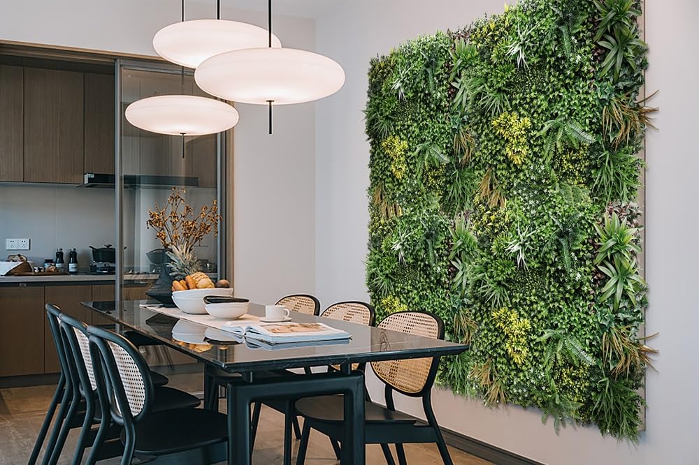 Mur Végétal Artificiel Jungle Ultra-Réaliste et Dense 1mx1m Evasion