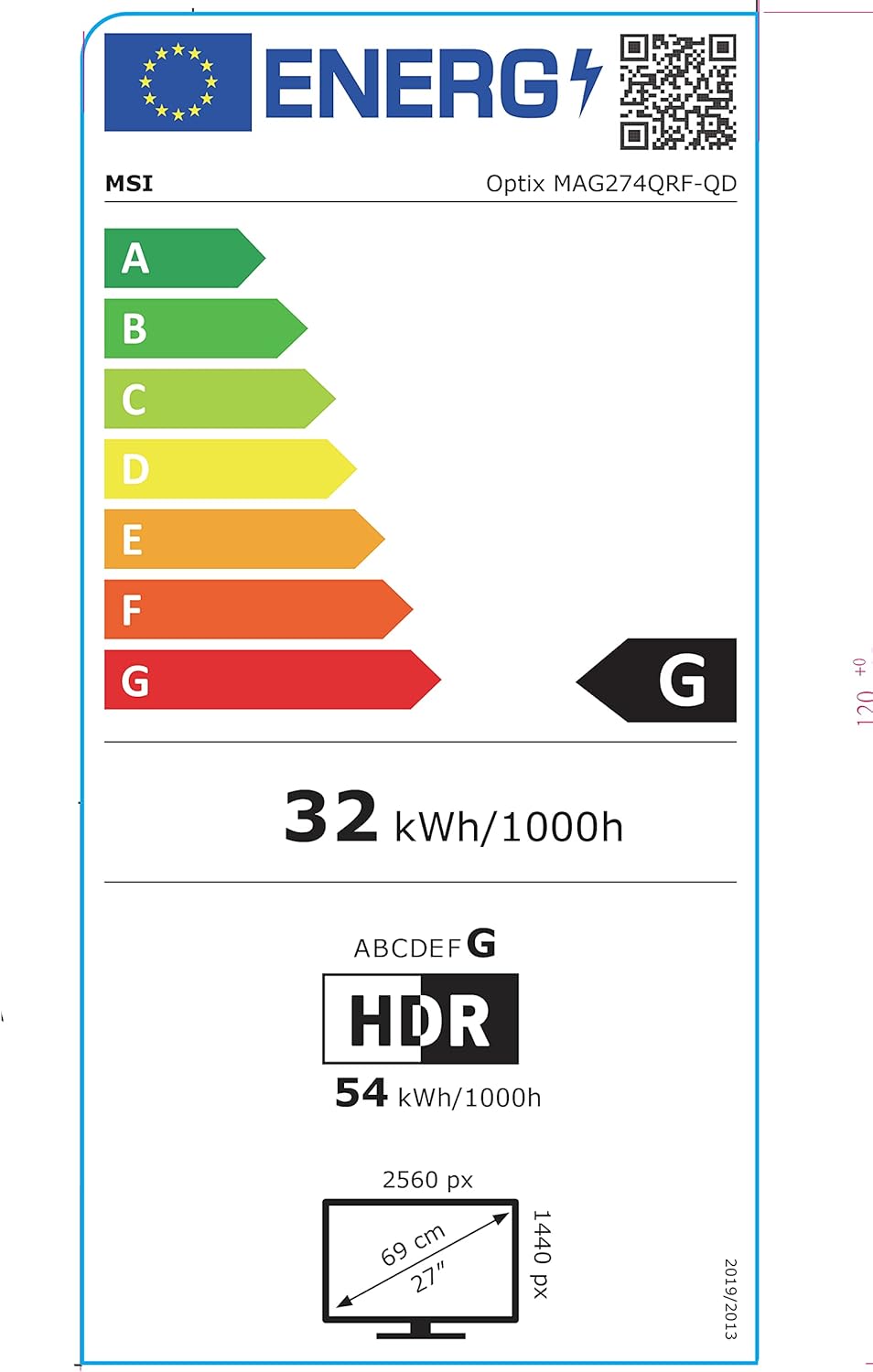 MSI Optix MAG274QRF-QD Monitor Gaming 27 16:9 (WQHD) 2560x1440, Rapid IPS Quantum Dot, 165Hz, 1ms GtG, HDR Ready, G-SYNC compatibile, Night Vision, USB Type-C, Gaming OSD App, VESA 100x100 MSI Optix MAG274QRF-QD Monitor Gaming 27 16:9 (WQHD) 2560x1440, Rapid IPS Quantum Dot, 165Hz, 1ms GtG, HDR Ready, G-SYNC compatibile, Night Vision, USB Type-C, Gaming OSD App, VESA 100x100