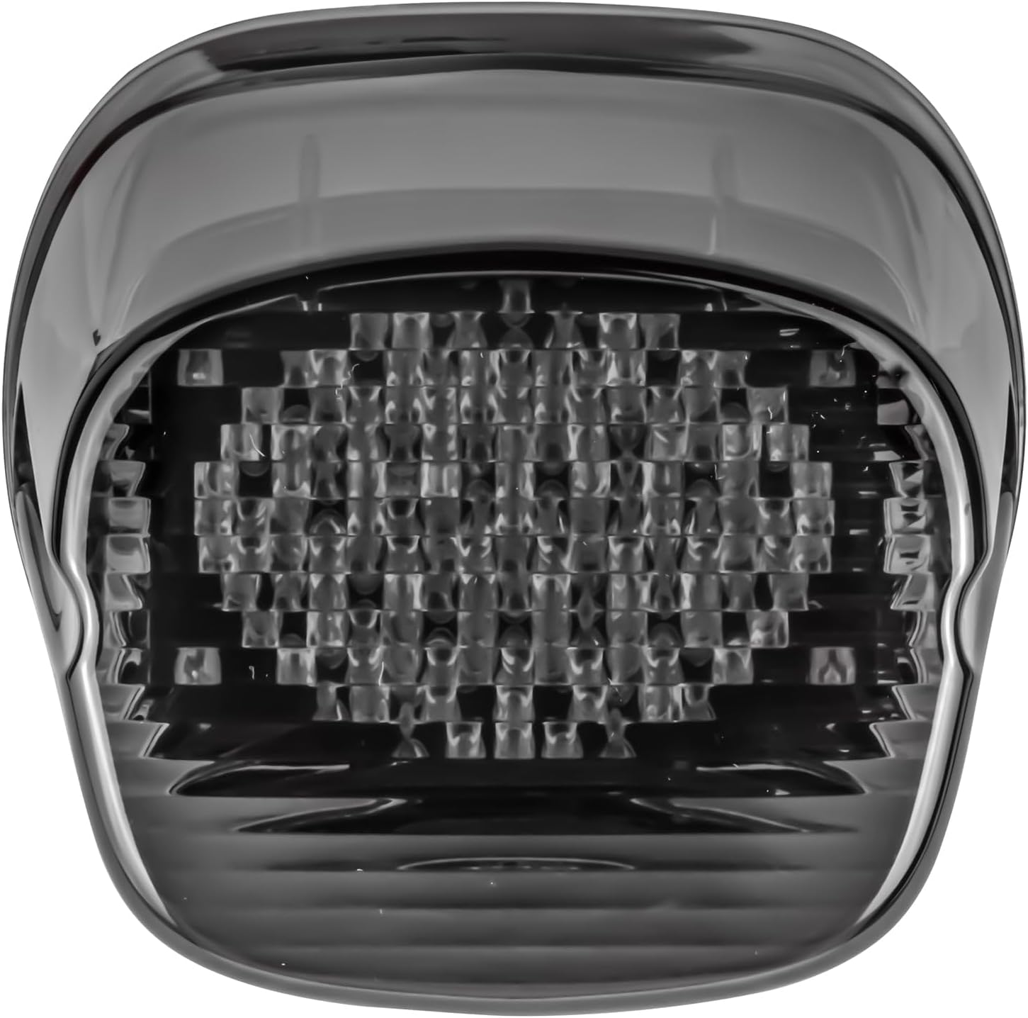 Strobing LED Brake Light for Harley Davidson Motorcycles with Bottom License Plate Window - Smoked