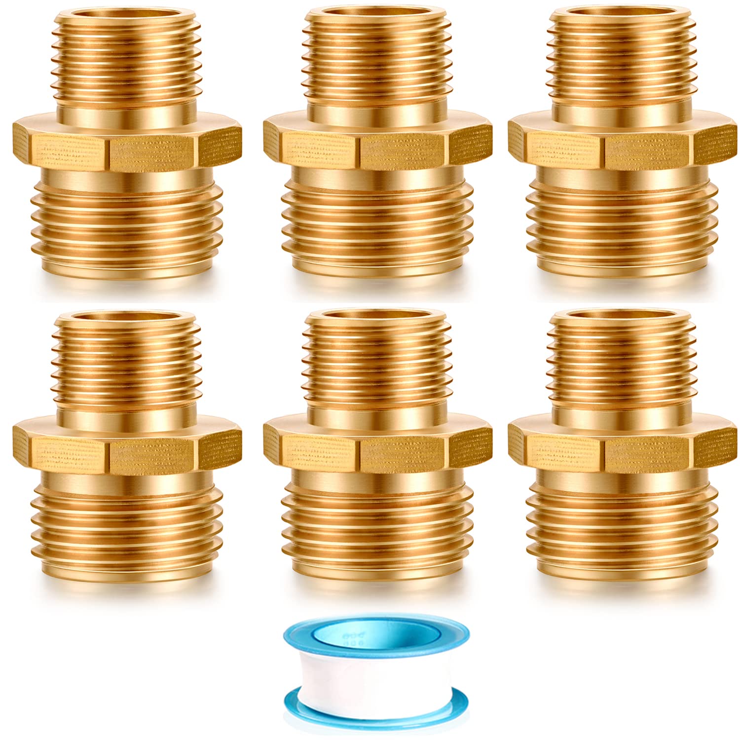 Buy YELUN Garden Hose Fittings Connectors Adapter Solid brass Brass