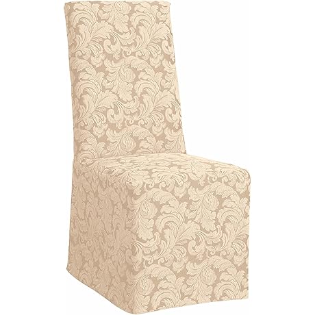 SureFit Scroll Long Dining Chair Slipcover for an Effortless Update to Your Dining Room