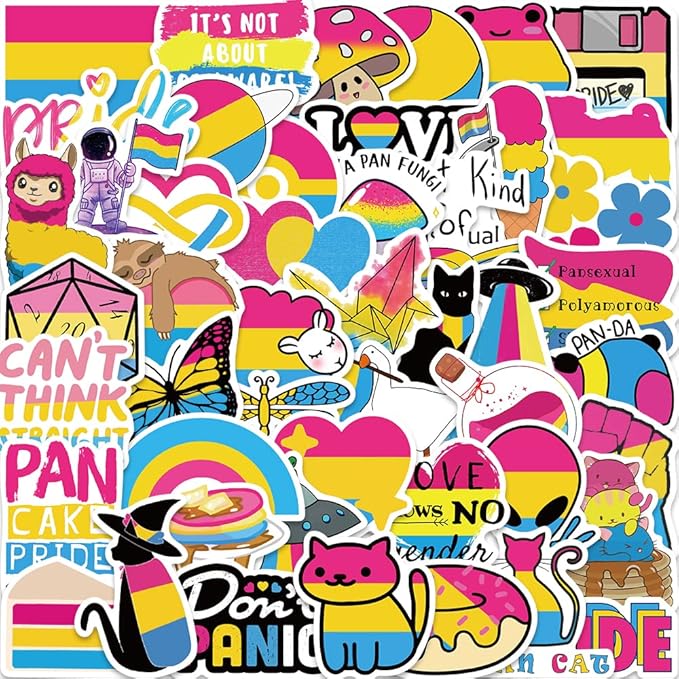 Pansexual Pride Stickers,LGBT Pride Pansexual Vinyl