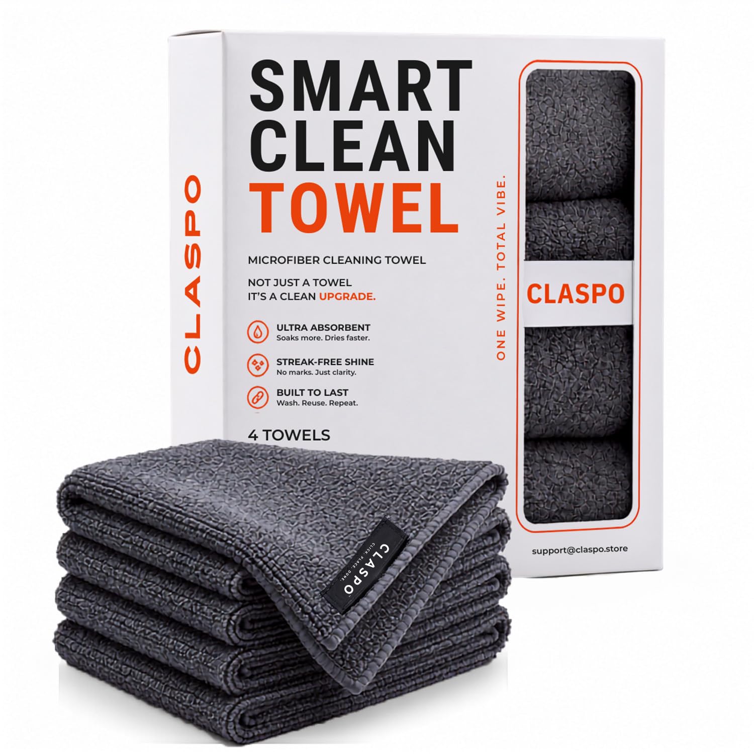 Microfiber Cleaning Cloth 40x40 cm, Pack of 4, 360 GSM Premium Microfiber Towels, Super Absorbent, Lint Free, Streak Free, Reusable Cleaning Cloth for Car, Bike, Kitchen, Glass, Mirror & Home-picture-27