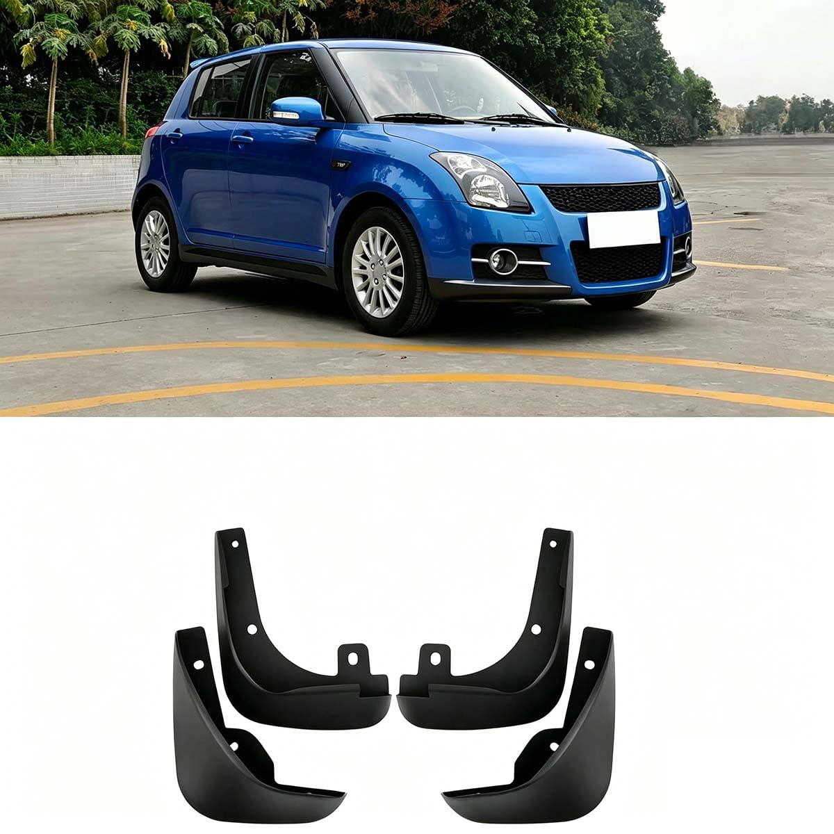 Garde-Boue pour Suzuki Swift Évite la Rouille et les Éclats de Peinture sur Carrosserie