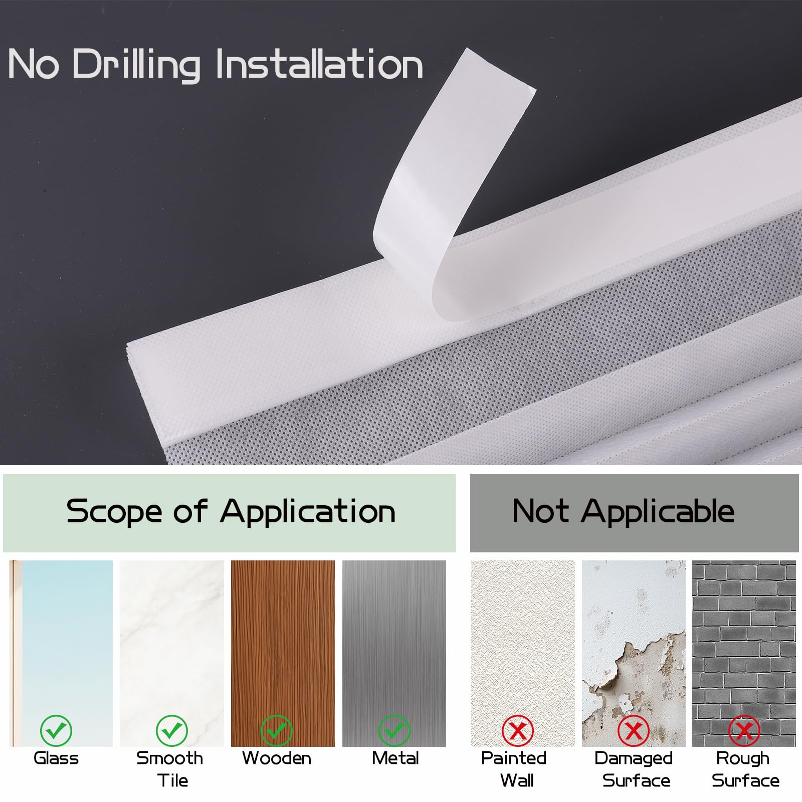 Best Curtain Blinds of 2026 for Light and Privacy 2 Maritown Window Blinds Cordless No Drill Cut to Size Clip On Stick On Self Adhes — product photo
