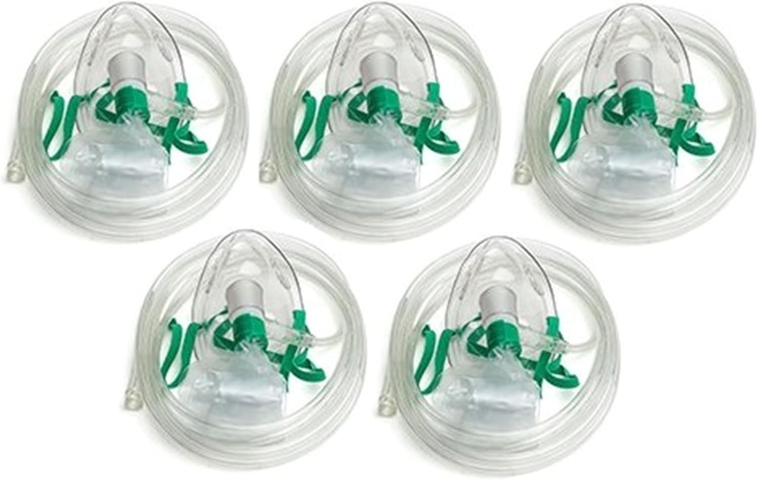 Dealmed Pediatric Non-Rebreather Oxygen Mask with Adjustable Nose Clip, Reservoir Bag & 7ft Tube - Latex-Free for Kids