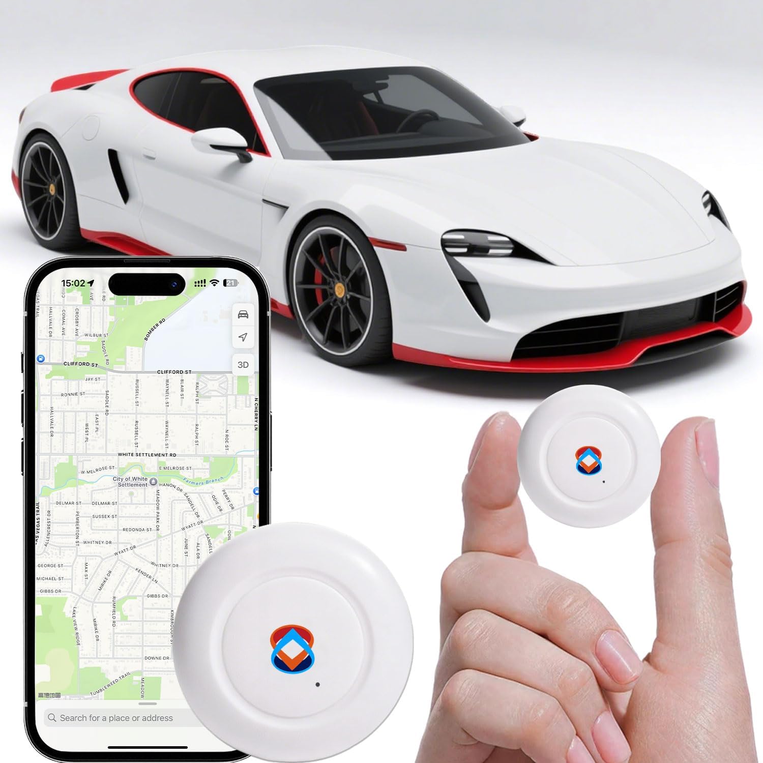 GPS-tracker voor voertuigen, huisdieren, kinderen en waardevolle spullen - Real-time Global Tracking Device - Compatibel met iOS en Android