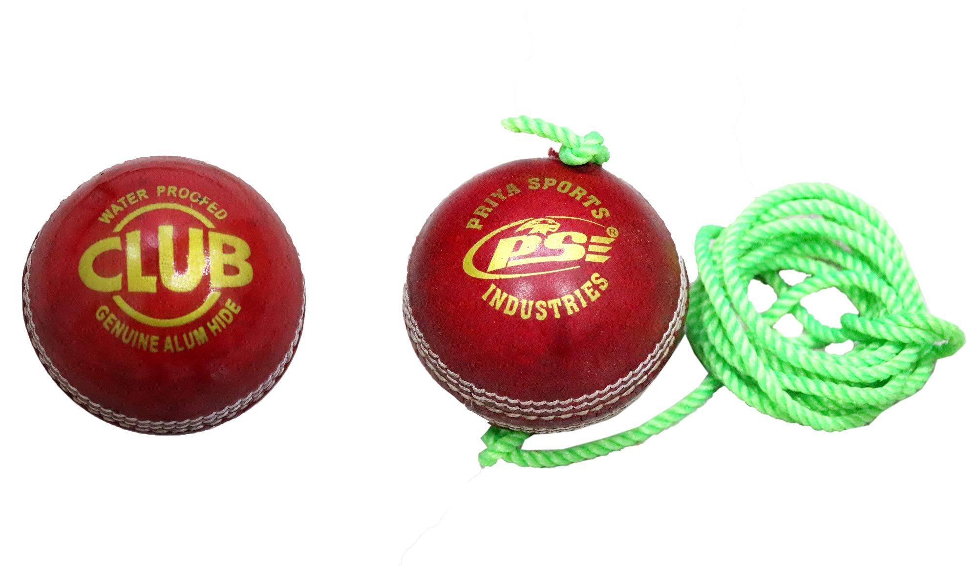 PSE Priya Sports Club Red Leather Cricket Ball Two Part with Red Practice Cricket Ball (B084C4V4QV) Amazon Price History, Amazon Price Tracker
