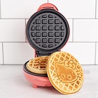 Vista 4 de Uncanny Brands Mini waflera Hello Kitty - Cocina con tu personaje favorito de gatito