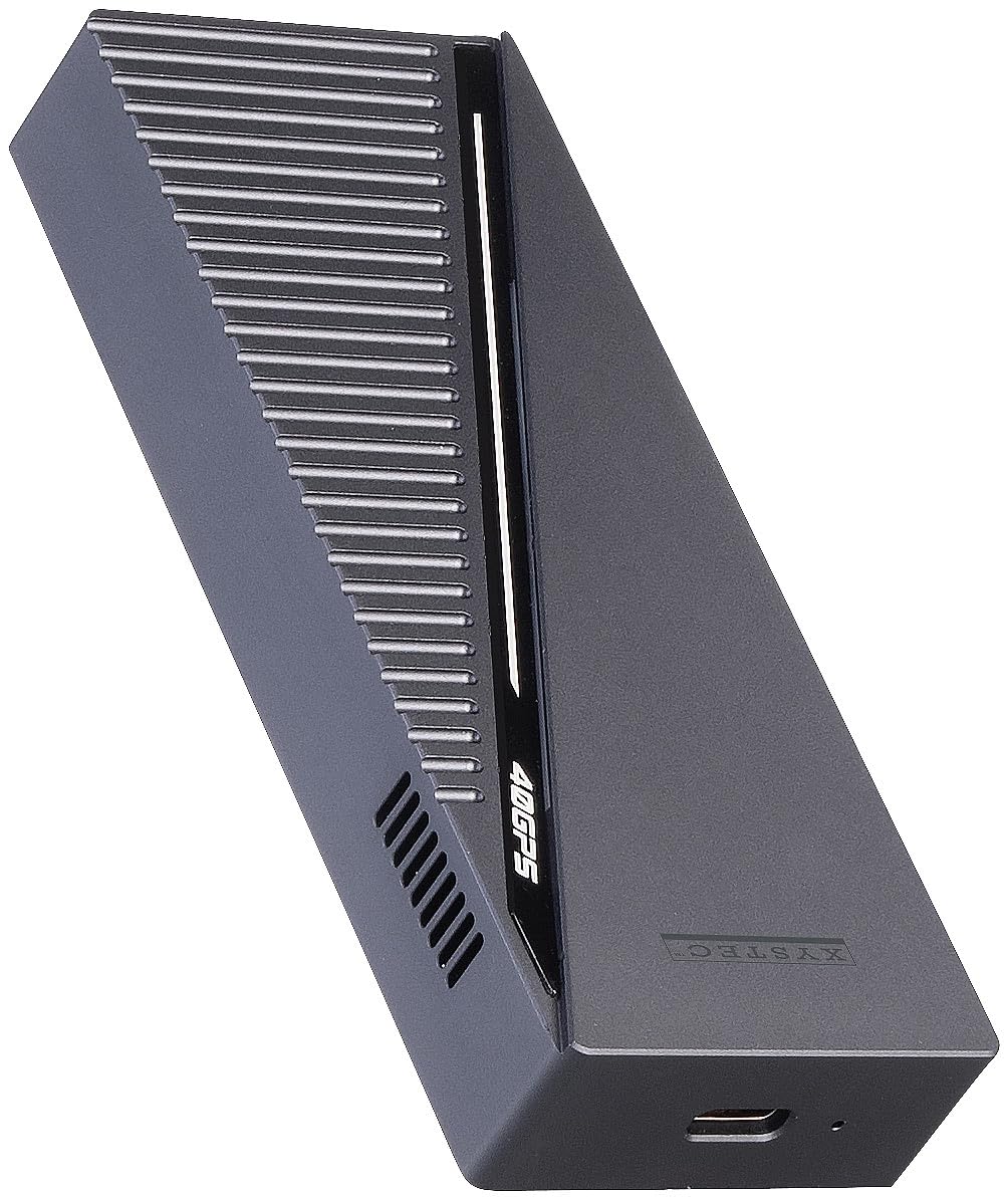 Xystec custodia per SSD: Custodia SSD in alluminio, ventola integrata, NVMe (case per esterni, case NVMe con ventola)