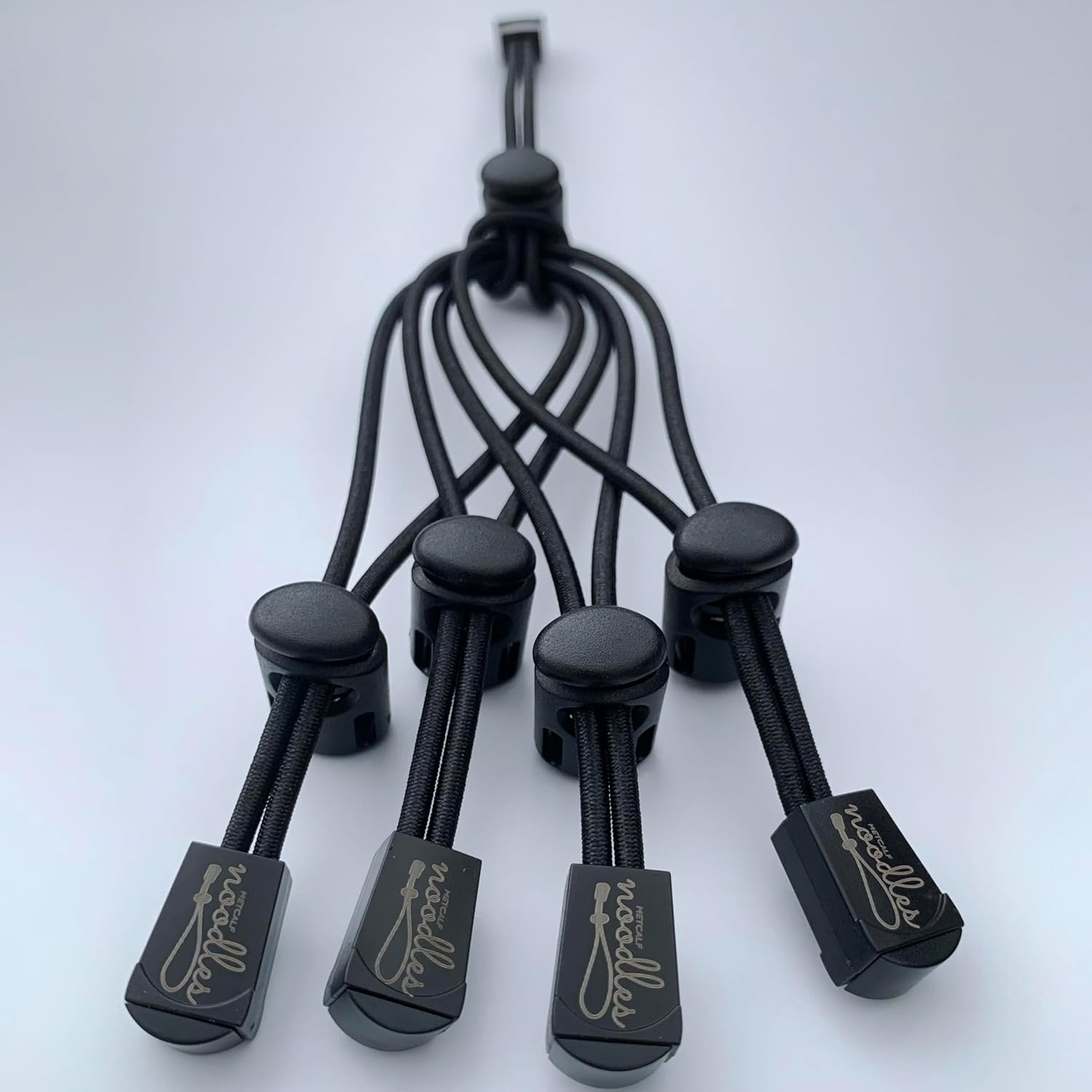 6" Black cable ties, Pack of 5