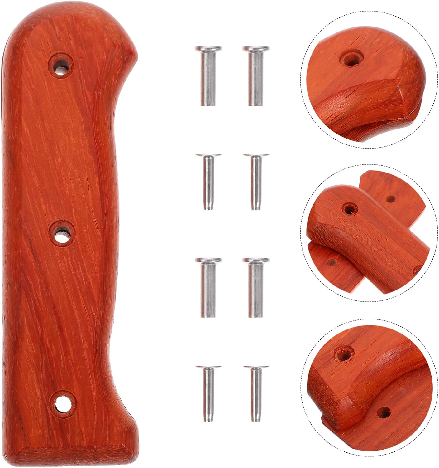 DOITOOL Knife Handle Replacement, 2Pcs Natural Wood Knife Scales