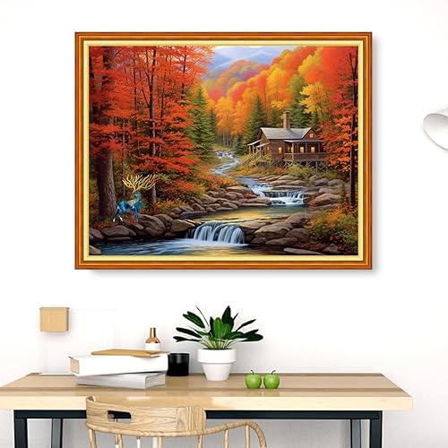 Miniatura 60 de Dimensean Kits de punto de cruz estampados, gama completa de patrones de bordado, kits de iniciación para principiantes, adultos o niños, kits