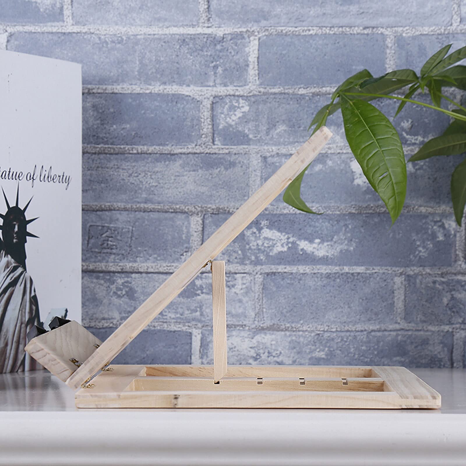 Support Lecture Abs Pvc Support Livre Portable Pliable Readaeer - Angle Réglable, Léger Et Robuste Pour Lecture Confortable