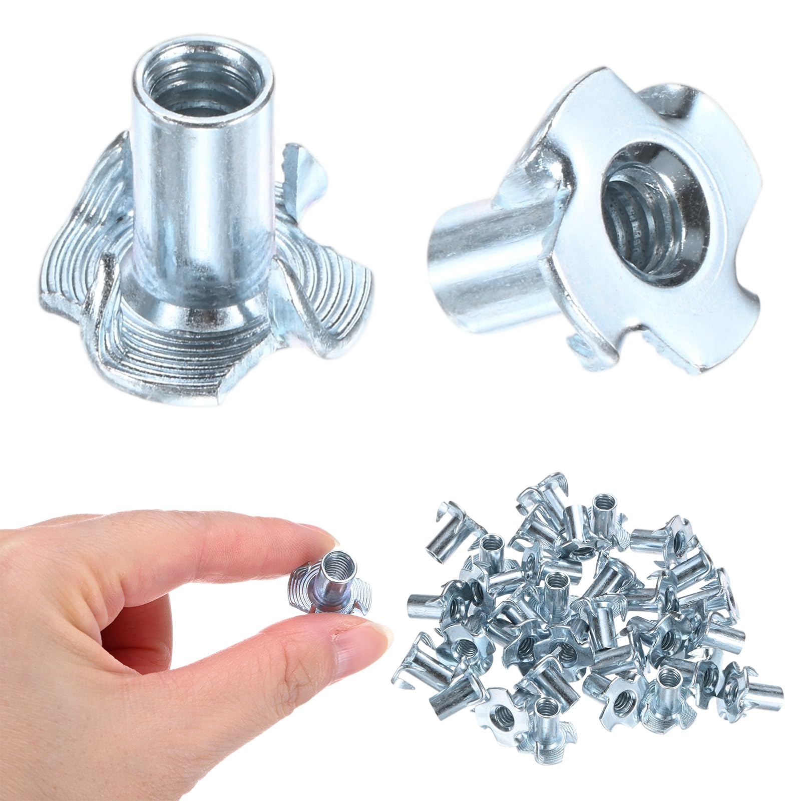 M METERXITY 100-Pack 1/4-UNC T-nut