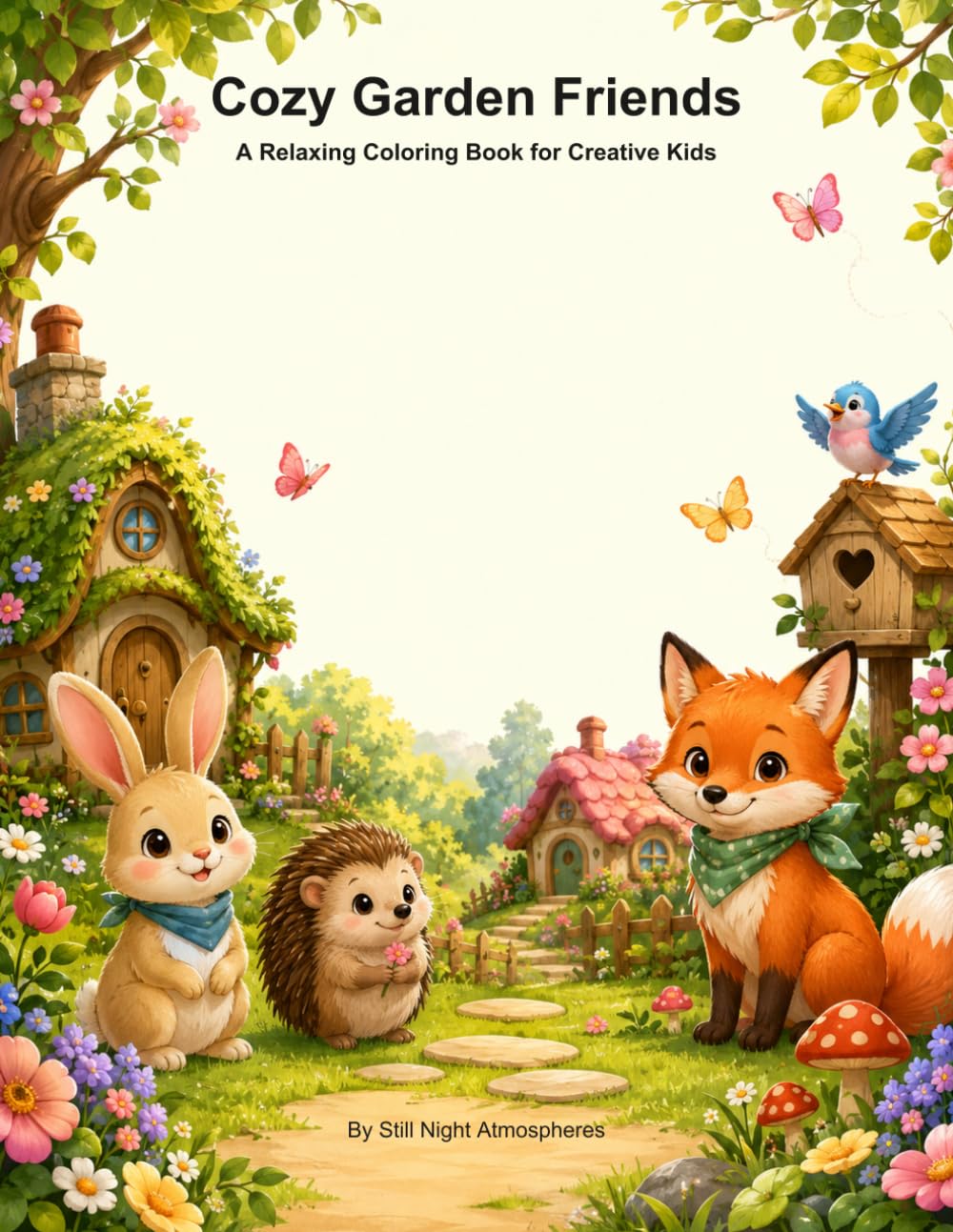 Cozy Garden Friends: A Relaxing Coloring Book for Creative Kids