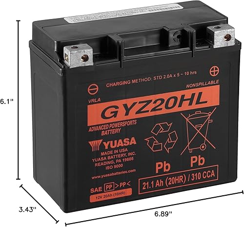 Miniatura 2 de Yuasa YUAM720GH GYZ20HL Batería