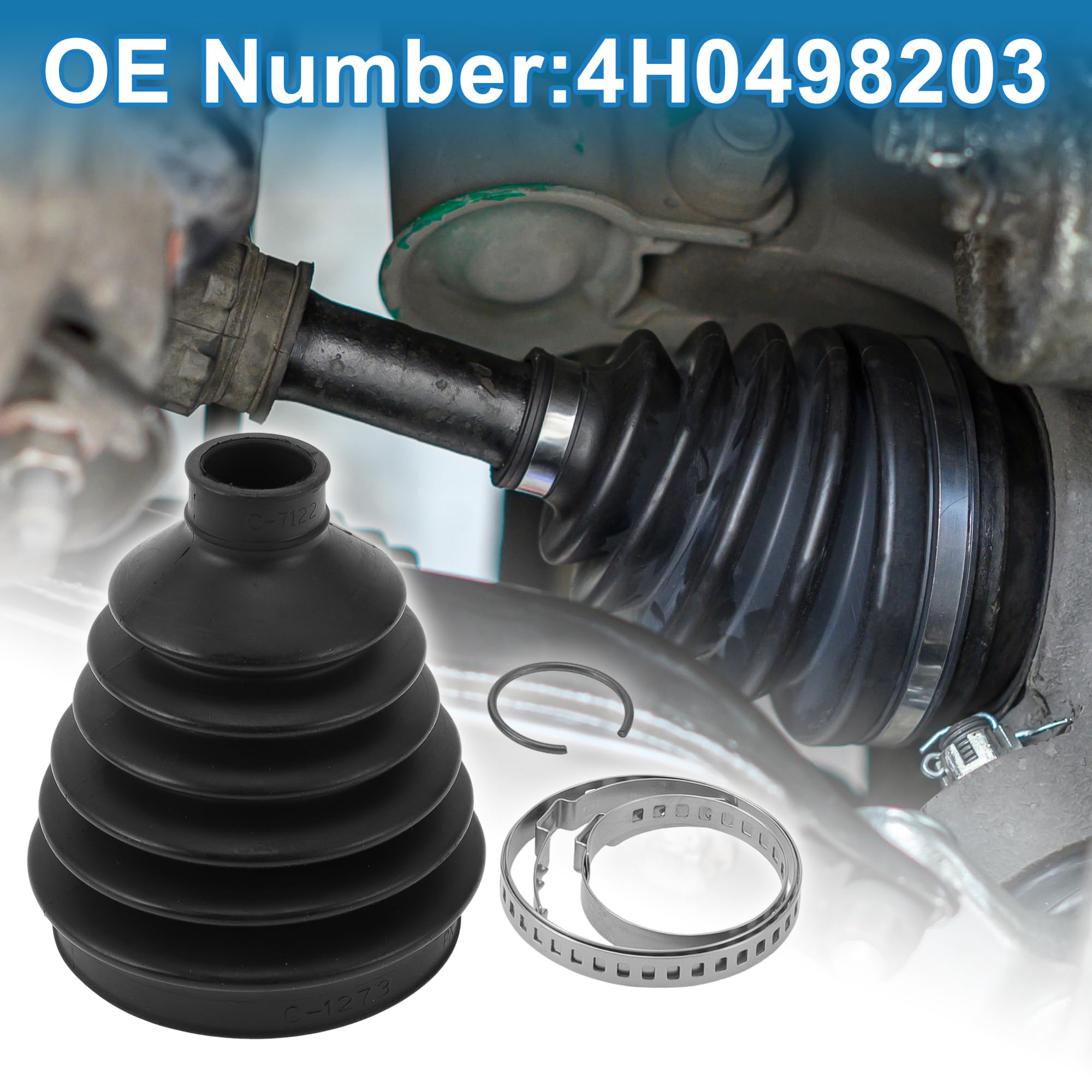 Amazon.com: A ABSOPRO CV Joint Boot Kit No.4H0498203 W/Clamps