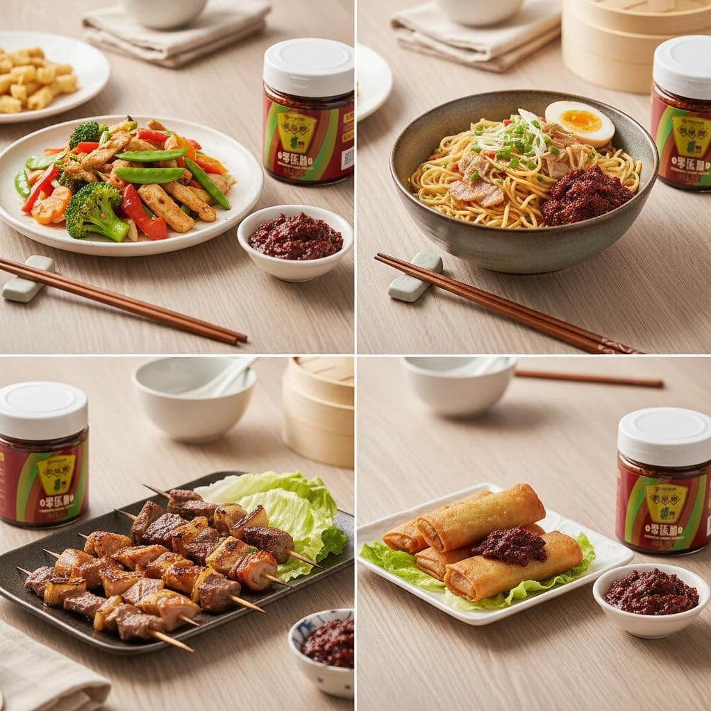 Chinesische Doubanjiang Fermentierte Bohnenpaste - 360g (1 Glas) - Sichuan Style Spicy Broad Bean Sauce für Rührbraten, Schmorgerichte & Hot Pot