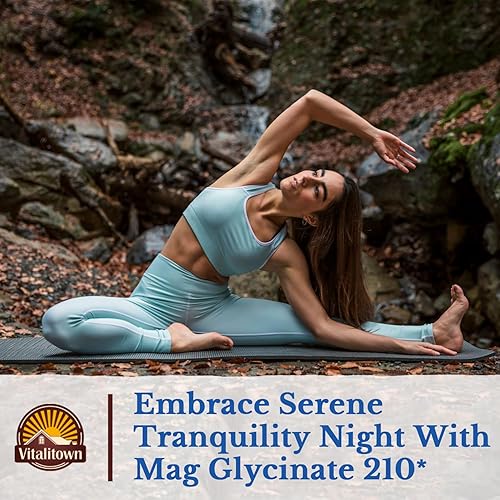 Miniatura 4 de Vitalitown Glicinato de magnesio, totalmente quelado, no tamponado, 210 mg de magnesio elemental, máxima absorción, huesos y músculos, sueño