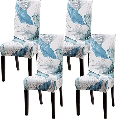 Vista 220 de YISUN Fundas para sillas de comedor, fundas elásticas de elastano para asiento de silla, extraíbles y lavables, fundas protectoras para sillas