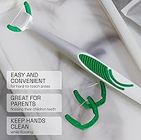 Vista 6 de Cabezales de recambio para hilo dental Reach Ultraclean Access, menta, removedor de placa para dientes, resistente a los desgarros, para áreas