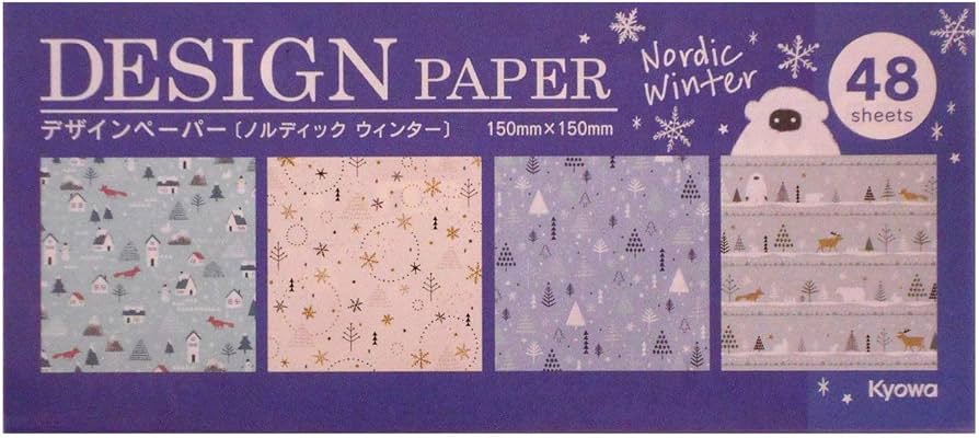 Amazon | Kyowa デザインペーパー クリスマス ノルディック ウィンター