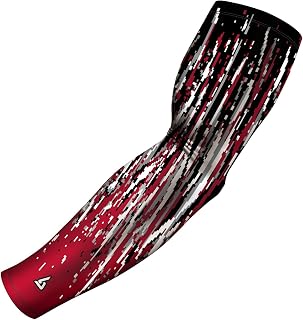 Premium Pro-Fit Compression Arm Sleeve for Men & Women - For Sports Protection - Single, Digital Designs