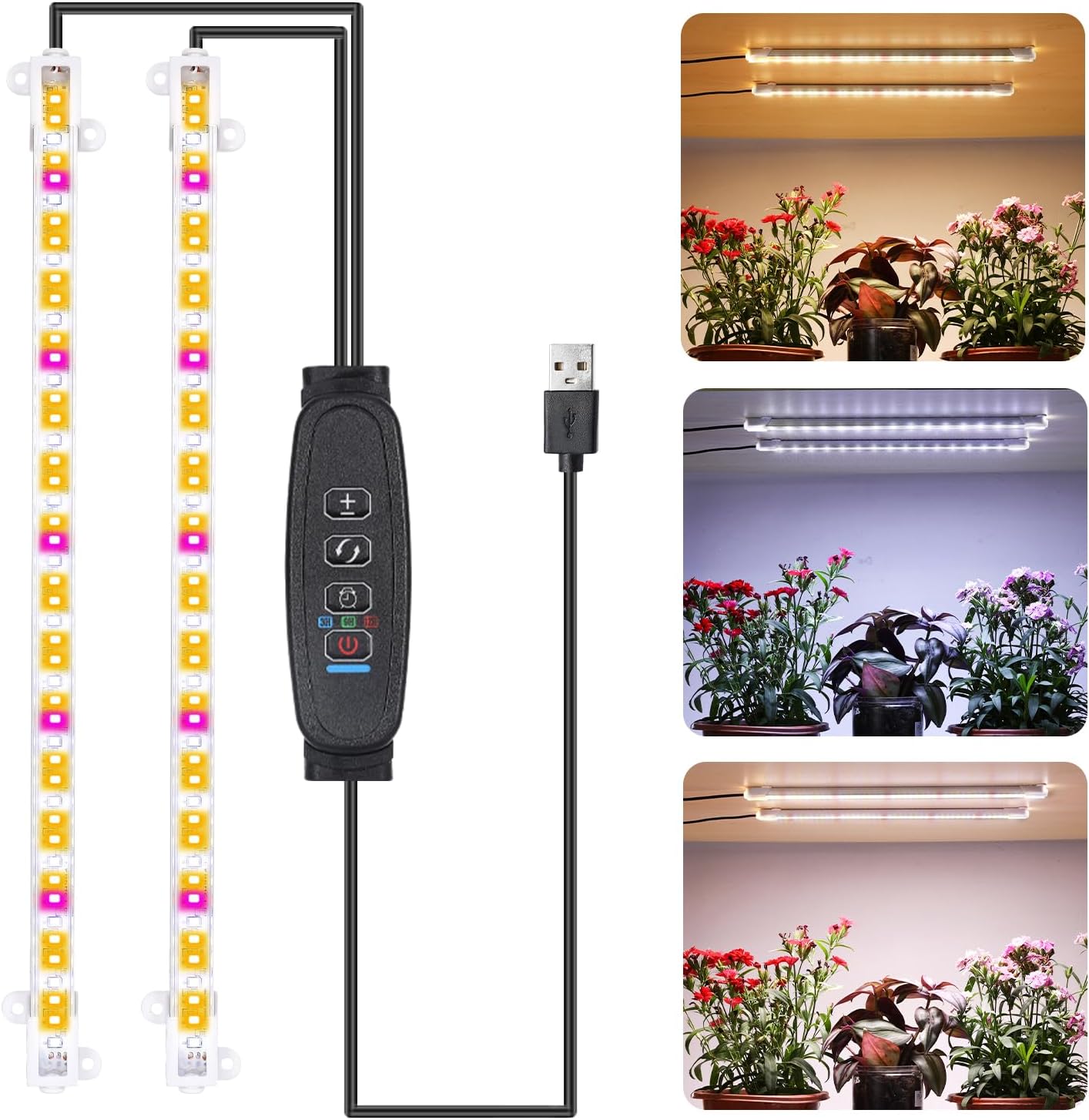 LED Grow Light Strips, Grow Lights for Indoor Plants, Full Spectrum
