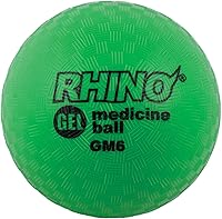 Vista 7 de Champion Sports Rhino Gel Filled Medicine Ball – Durable, Soft Grip Weighted Ball for Strength, Cardio, & Rebounder Training – Multiple Weights for