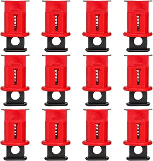 Frcctre 12 Pack Pin Out Wide Circuit Breaker Lockout Device, Industrial Grade Miniature Loto Device Breaker Switch Lock for Electrical Lockout, OSHA Compliant