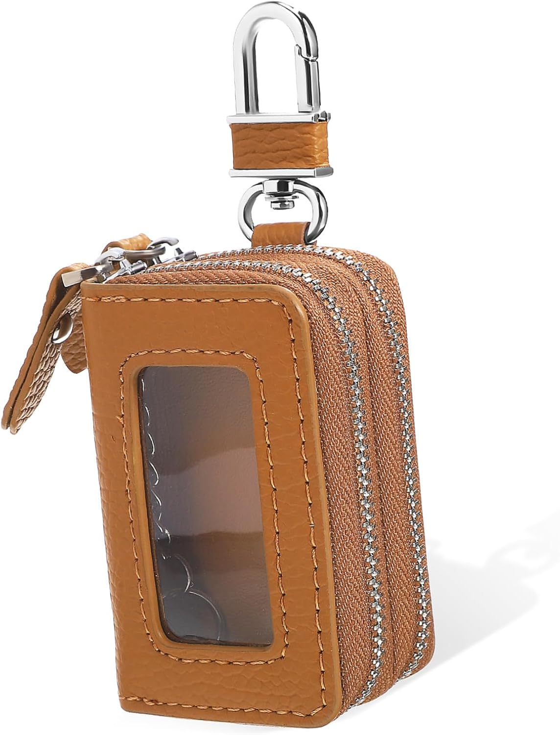 GANAZONO Premium Car Key Pouch Dual Zipper Key Holder Closure Durable Construction and Organized Compartments for Men Key Organizer for Car Keys