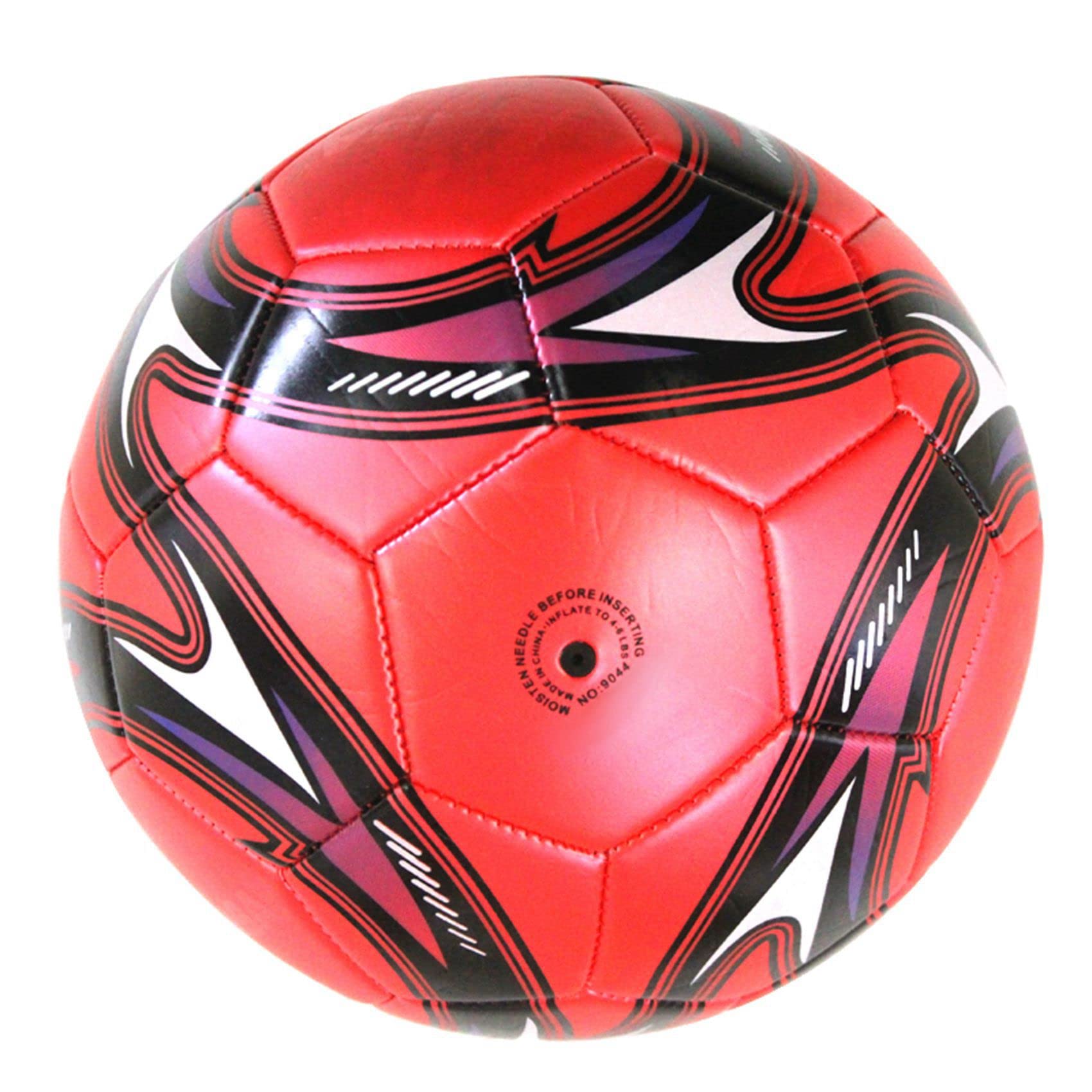 5X Ballon de Football Professionnel Taille 5 EntraîNement de Football Officiel CompéTition de Ballon de Football Football en Plein Air Rouge