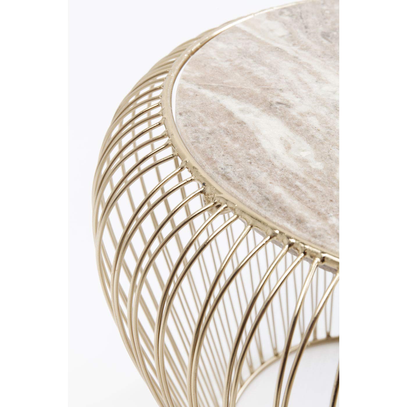 Kare Design Mesa Auxiliar, gris, 43 cm
