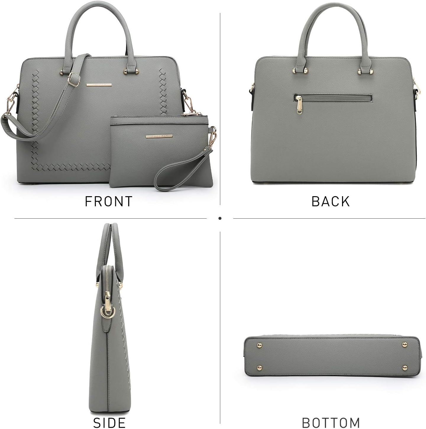 Dasein Laptop Bag for Women 14 Inch Computer Shoulder Bag Large Capacity Messenger Bag Business Office Professional Work Tote