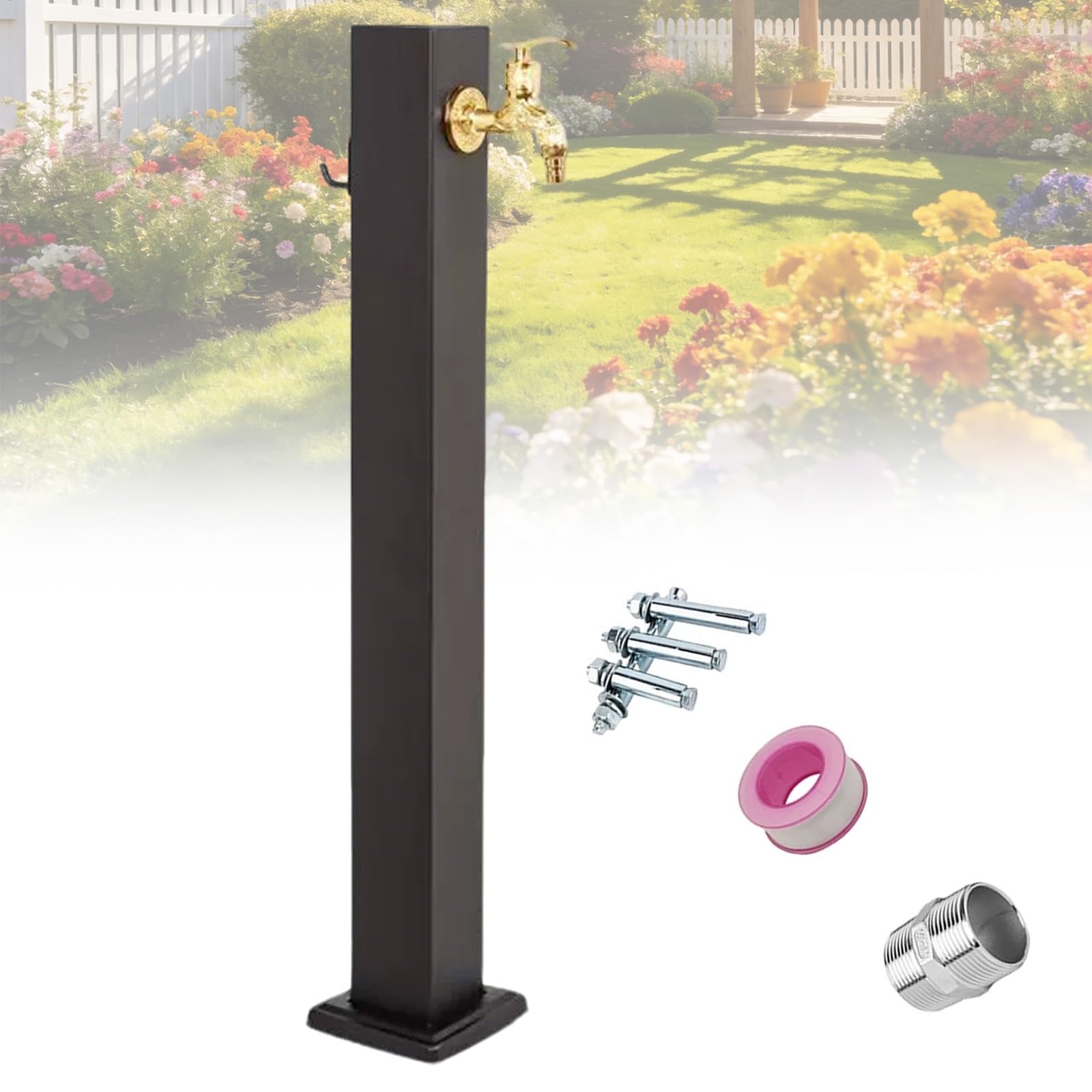 XDLEDMKIZ Water Spigot,Outdoor Vertical Garden Water Column, Freeze Proof Hydrant for Irrigation and Washing