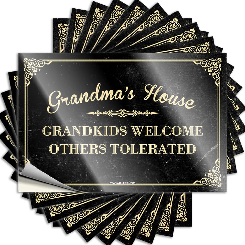 Tiki Bar Accessories, Decals Funny Window Quote Stickers, Spicy No Residue Decals for Luggage | Car Party Favor Custom Grandma's House(12X18CM)