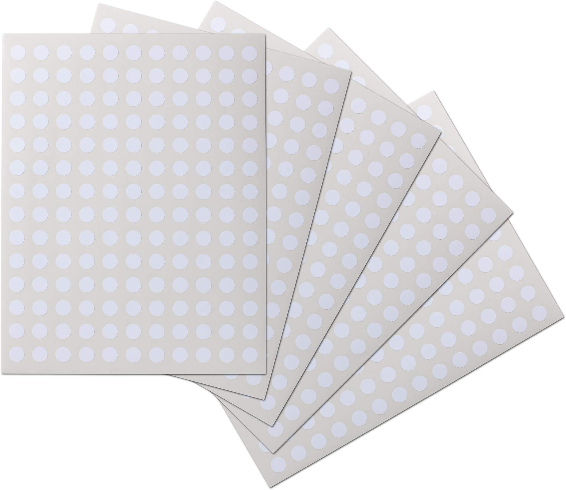 Waterproof Essential Oil Labels, 770 Circles, 0.5 Inch Diameter, Oil Proof, Highly Durable Blank Stickers