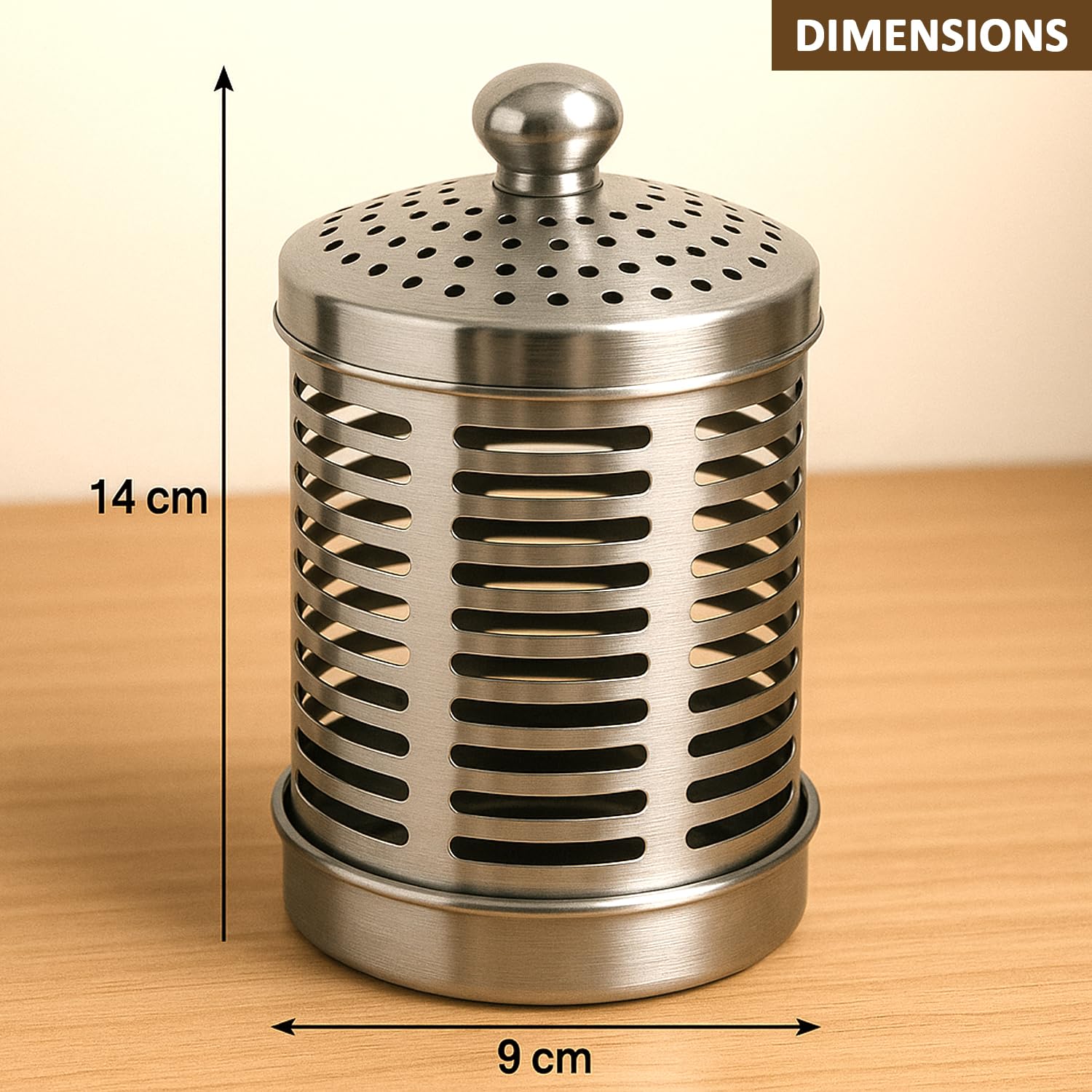SWAURSAHA Stainless Steel Akhand Diya Jyot for Puja | Rust Proof Long Burning Diya with Cover Lid | Oil Diya Stand for Pooja Temple Spiritual Home (Silver) 2