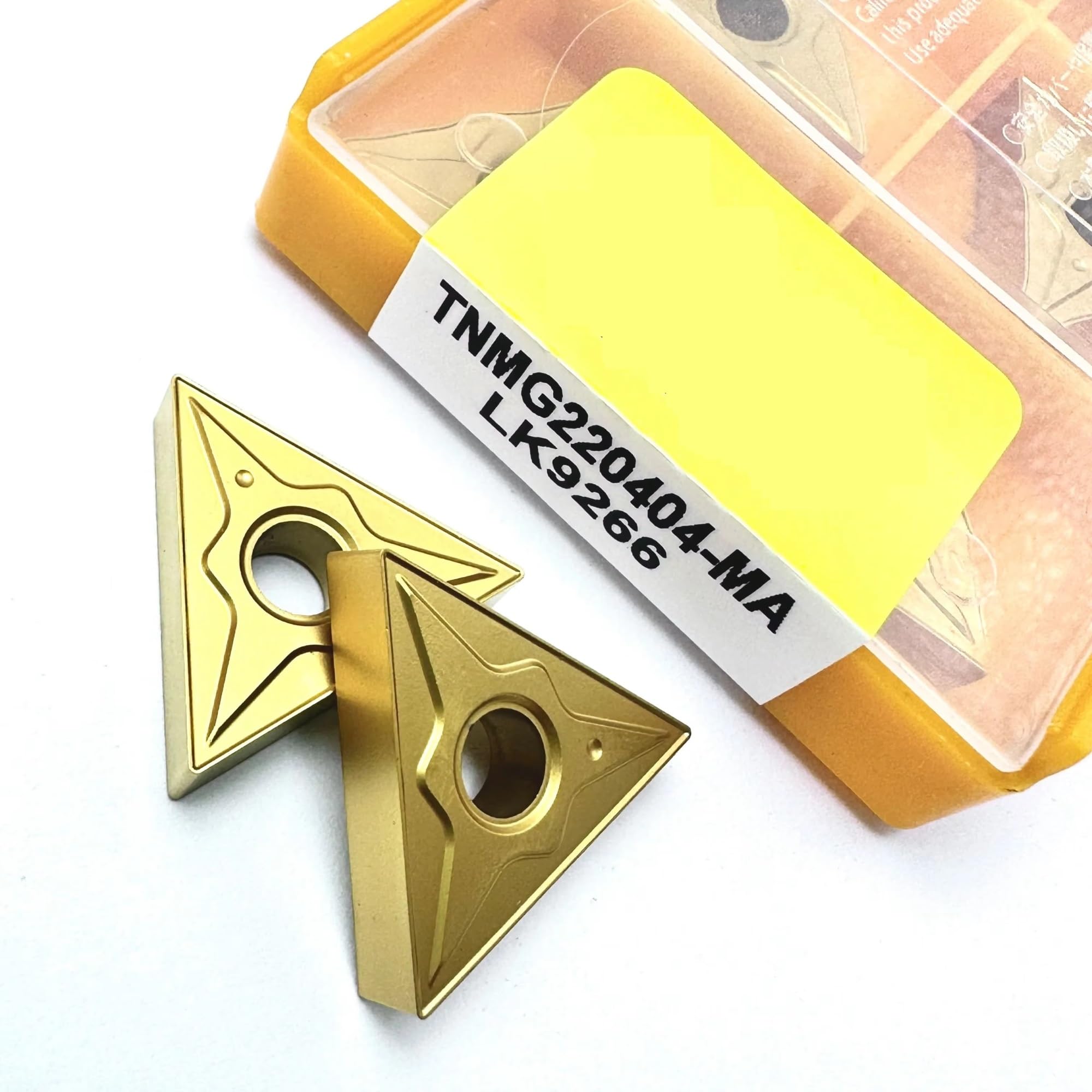 Insert en carbure TNMG220404 MA LK9266 pour tournage externe de l'acier x10