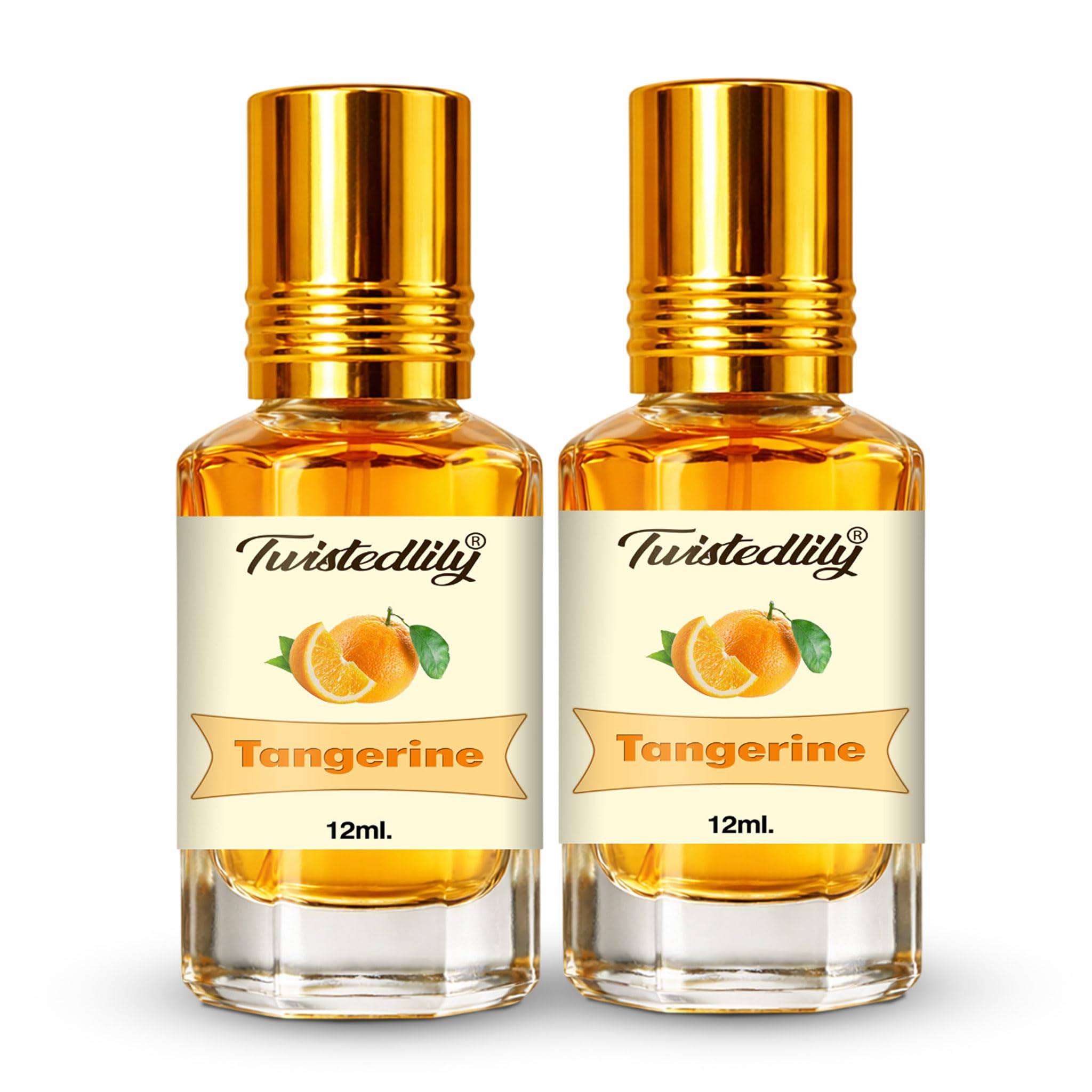 Twistedlily Tangerine Perfume Oil (Scent of Tangerine Fruit,12ml. Roll-on, Pack of 2) For Unisex-image-14