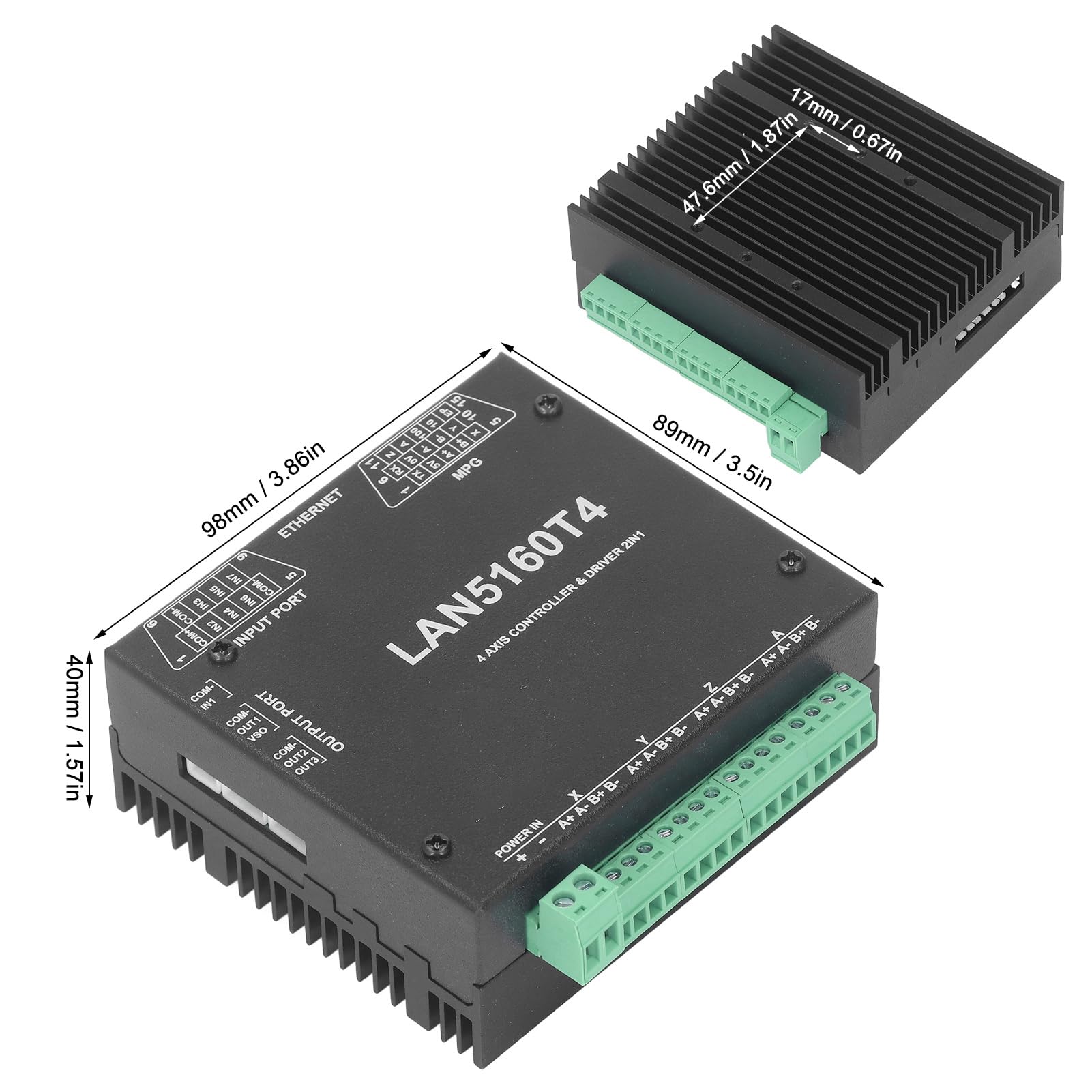 4 Achsen Controller -Treiber, CNC Motion Control Board mit Ethernet -Schnittstelle 7 Digitaleingang 3 Ausgabe 10 V Spindeldrehzahl für -Software 4 -Achsen -Stepping -System