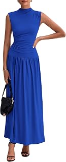 Womens Skirt Sets 2025 Summer Ruched Tank Tops Ruffle Maxi Skirts Wedding Guest Matching 2 Piece Outfits