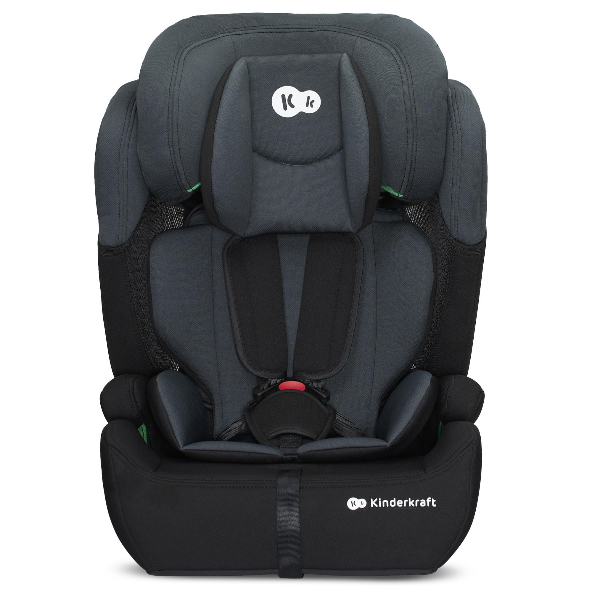 Kinderkraft COMFORT UP I-SIZE 76-150 cm Seggiolino auto 9-36 kg, Poggiatesta Regolabile di 11 livelli, Seduta spaziosa, Cinture di Sicurezza, Inserto modulare dotato, Gruppo 1/2/3, Nero