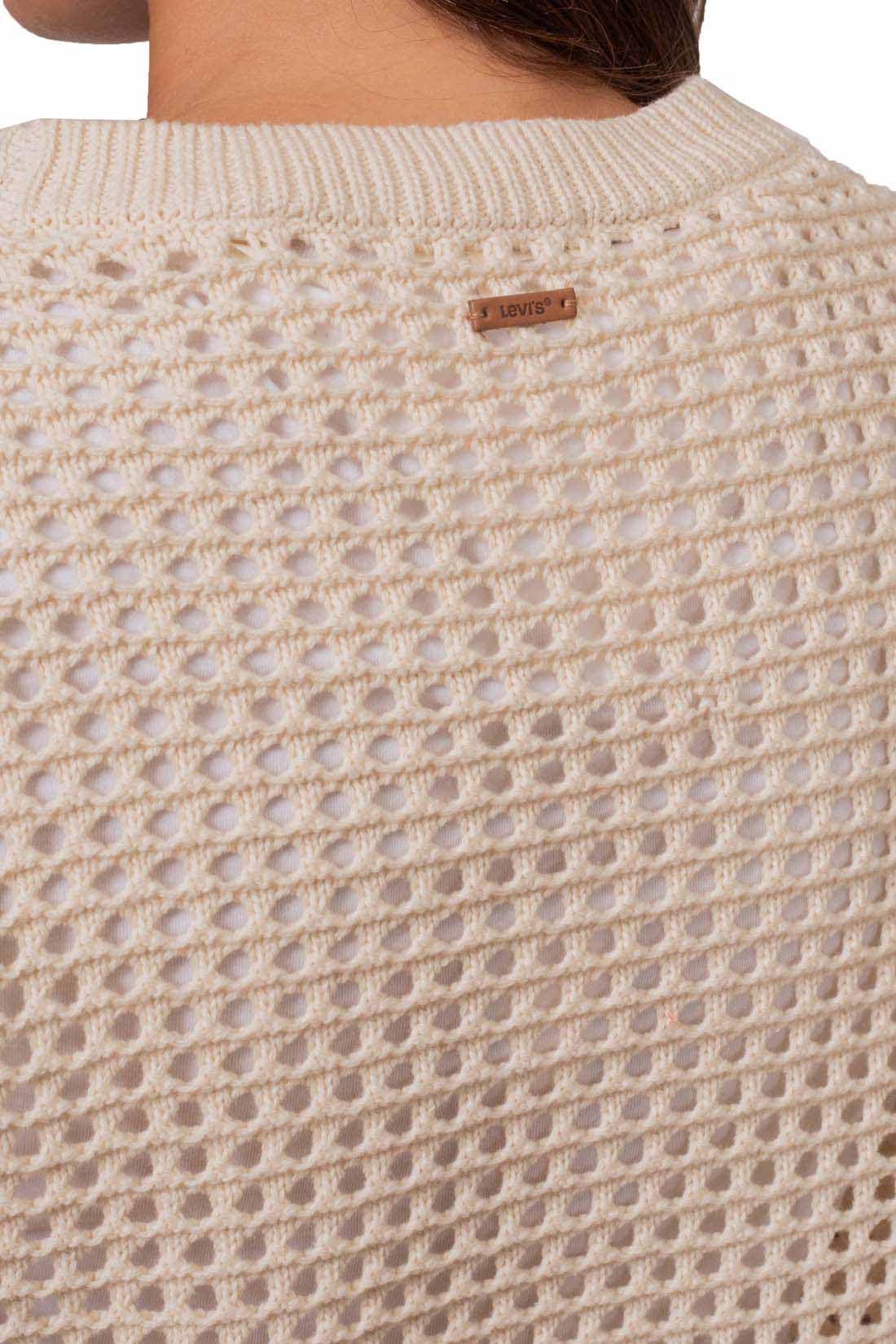 Levi's - Maglia Donna Traforata con Logo